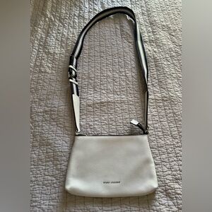 Marc Jacobs White Crossbody Bag with Black and White Strap